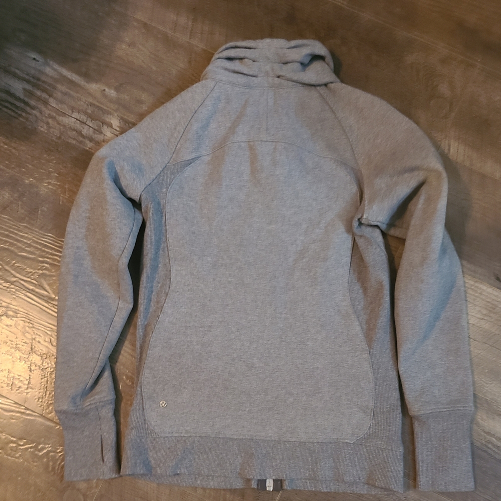Lululemon Asymmetrical Scuba Full Zip Jacket Athletic Gray - Picture 9 of 9